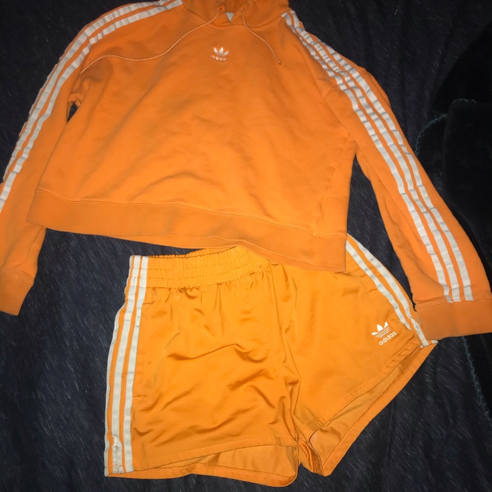 Adidas Shorts and Hoodie Set